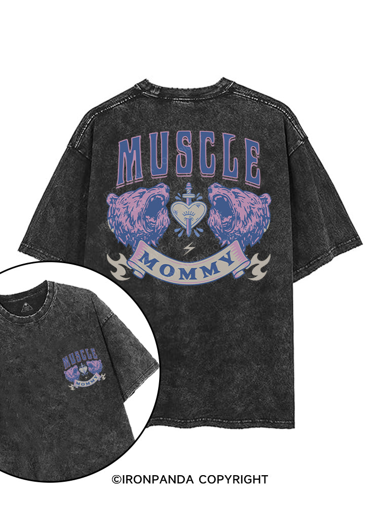 Muscle Mom  printed Gym Shirt