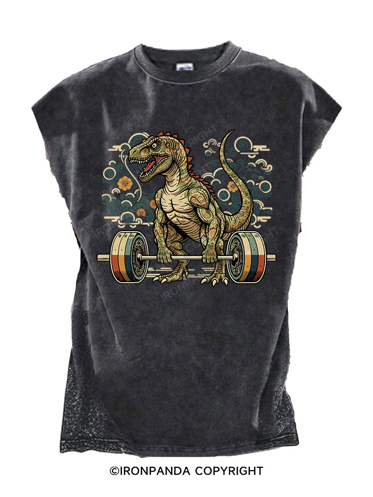 Tyrannosaurus Rex Deadlift Cut Off Tank