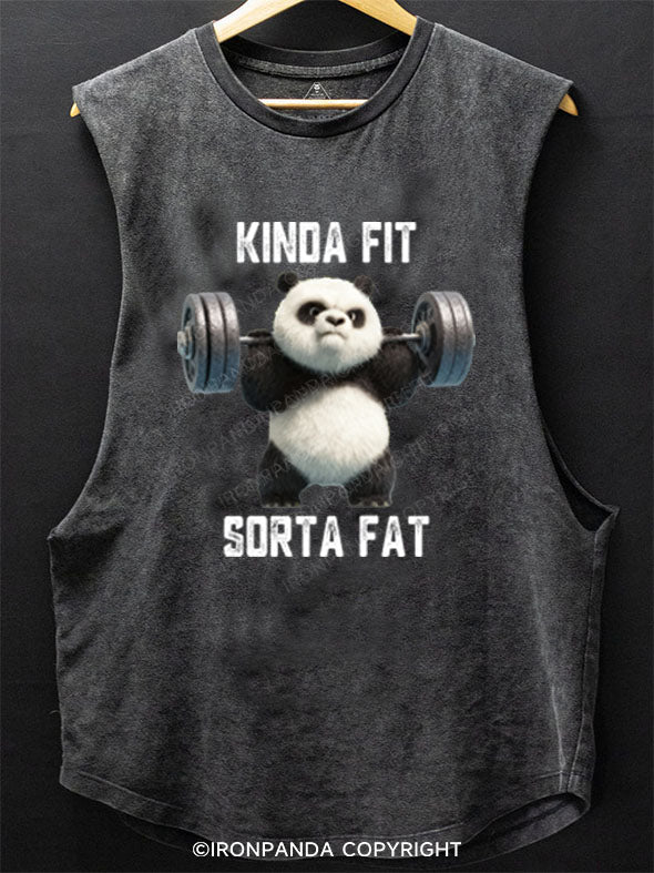 KINDA FIT SORTA FAT Scoop Bottom Cotton Tank