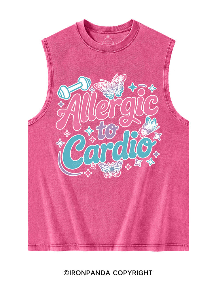 ALLERGIC TO CARDIO Washed Tank