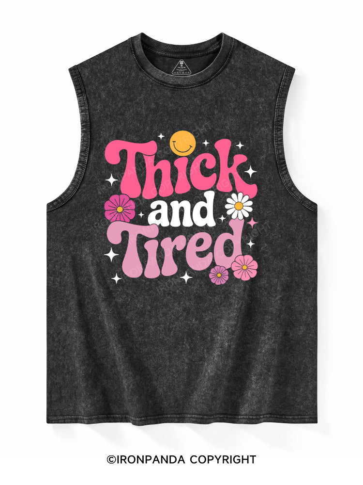 Thick And Tired Washed Tank