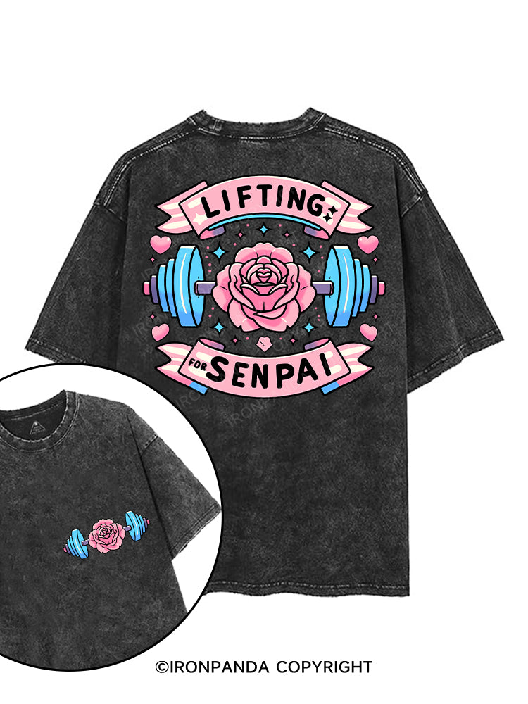 Lifting for Senpai printed Gym Shirt