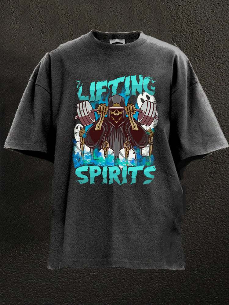 lifting spirits Washed Gym Shirt