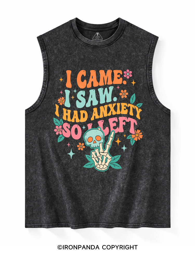 I Came. I Saw. I Had Anxiety, So I Left Washed Tank