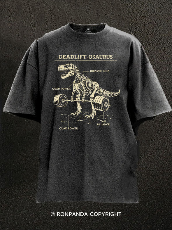 deadlift-osaurus Washed Gym Shirt