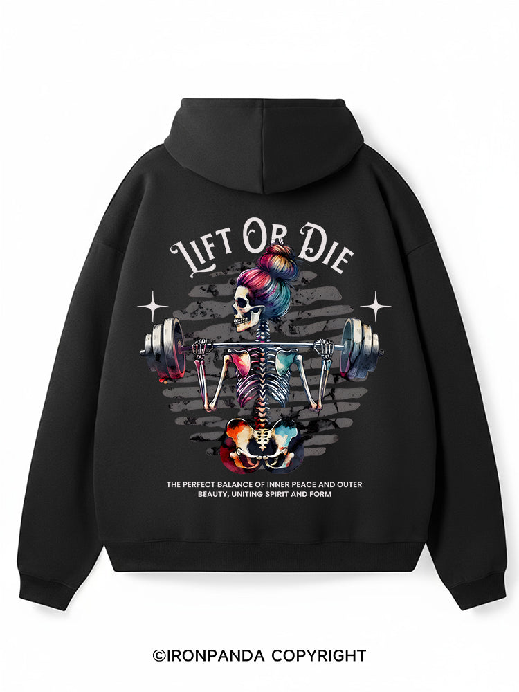 Lift or Die Premium Fleece Gym Hoodie