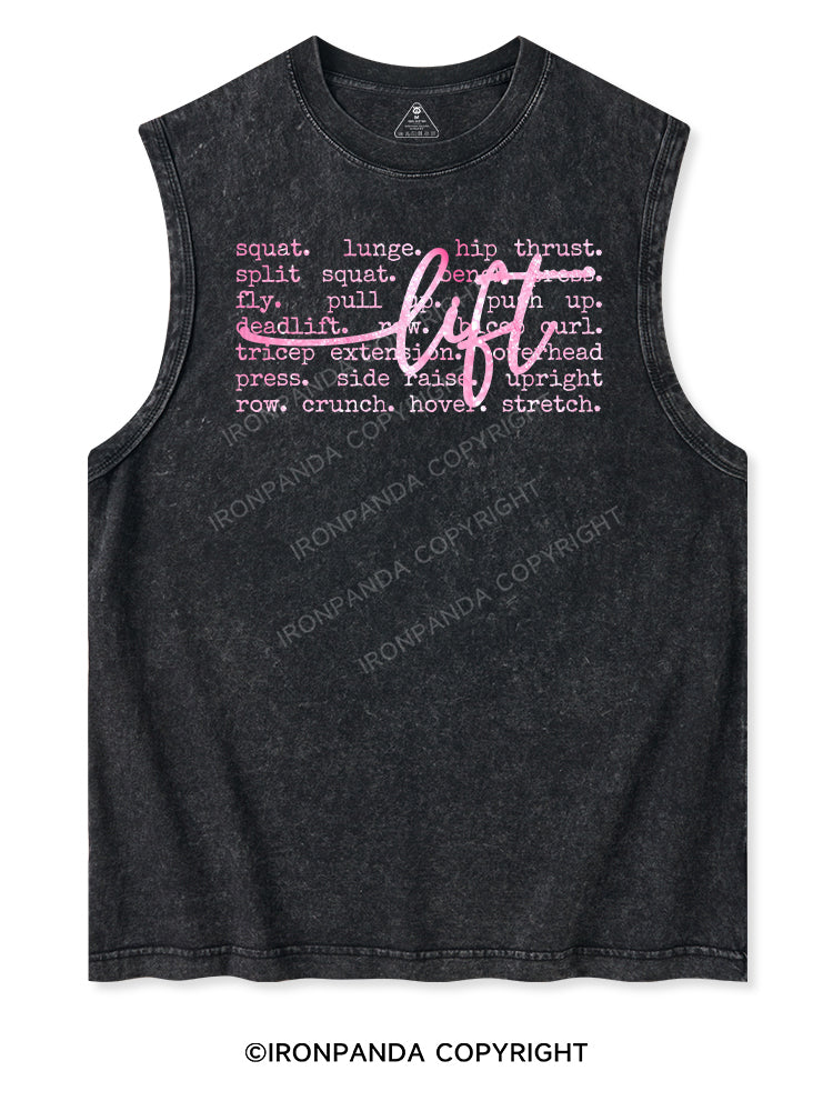 Lift Washed Tank