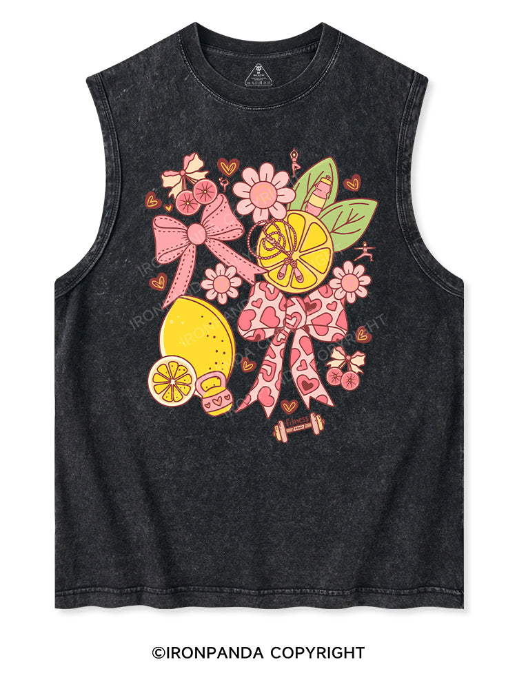 Pink Lemon Power Washed Tank