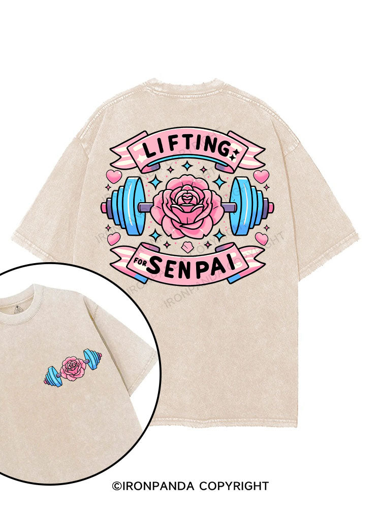Lifting for Senpai printed Gym Shirt