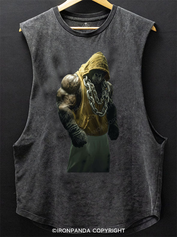 Bodybuilding gorilla Scoop Bottom Cotton Tank