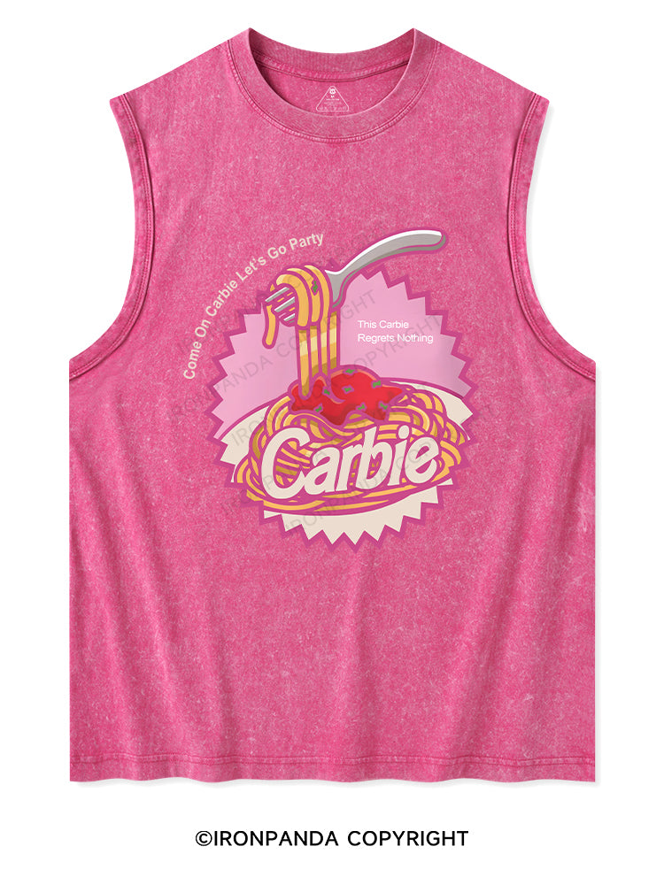 Carbie I Love Carbs Bread Pasta Pizza Washed Tank Washed Tank