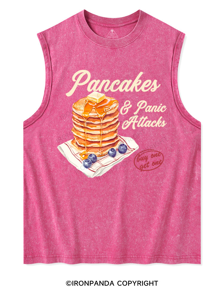 Pancakes & Panic Attacks Washed Tank