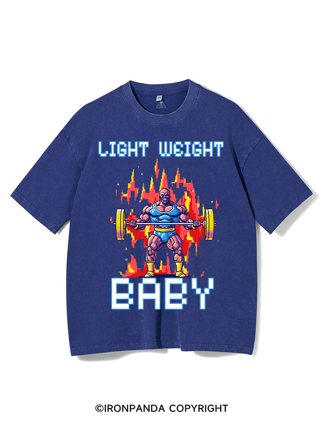 Light Weight baby WASHED GYM SHIRT