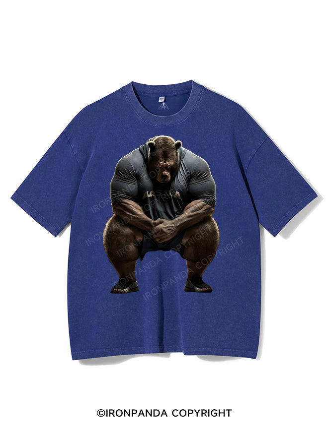 I'm Not Here To Talk Washed Gym Shirt