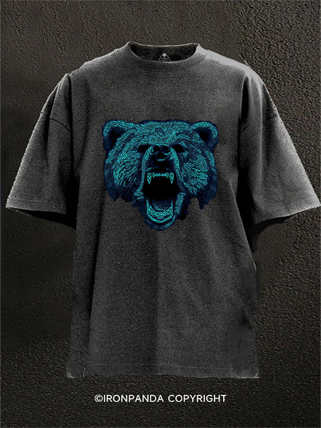 brown bear Washed Gym Shirt