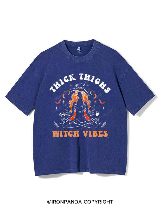 THICK THIGHS WITCH VIBES VINTAGE GYM SHIRT