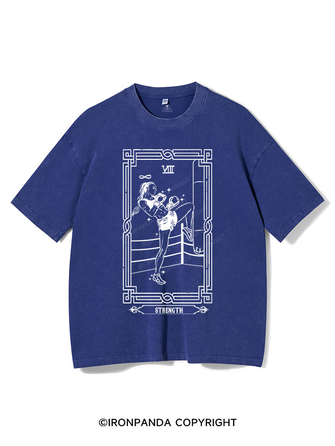 the boxing tarot card vintage Gym Shirt