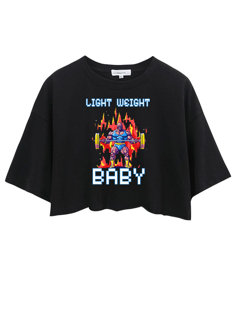 light weight baby Squad Crop Tops