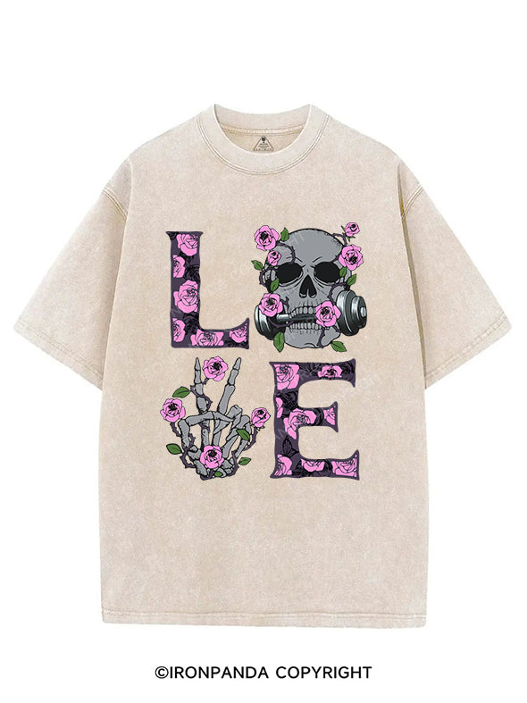 love VINTAGE GYM SHIRT