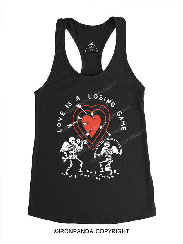 Love  is  a  losing  game Gym Racerback Tank