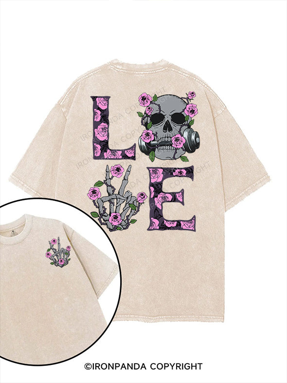 love printed Gym Shirt