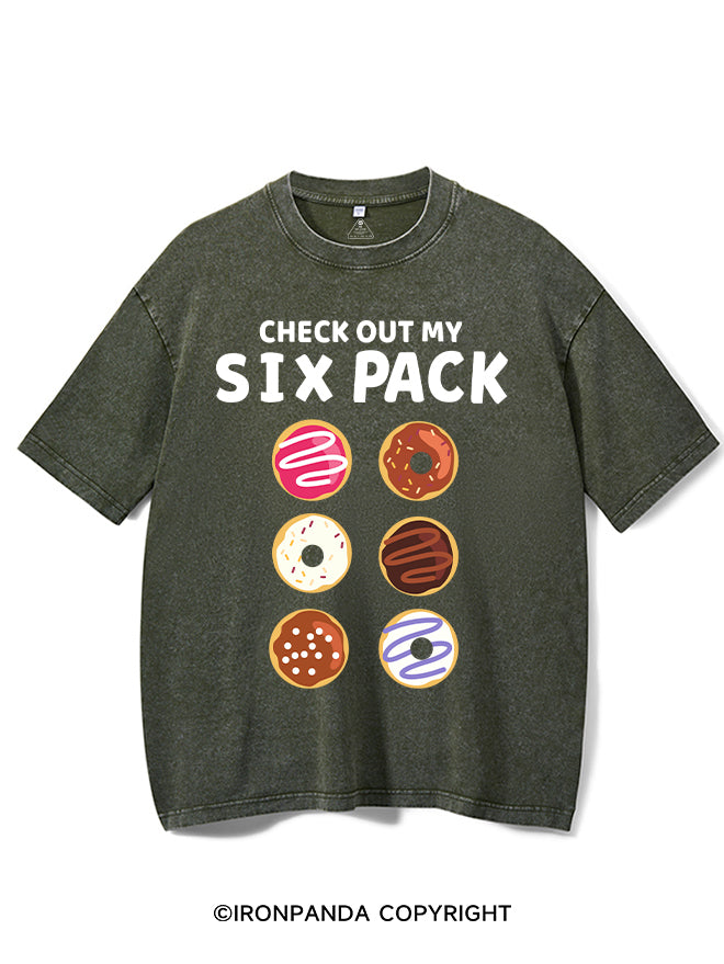 Check Out  My Six Pack Washed Gym Shirt