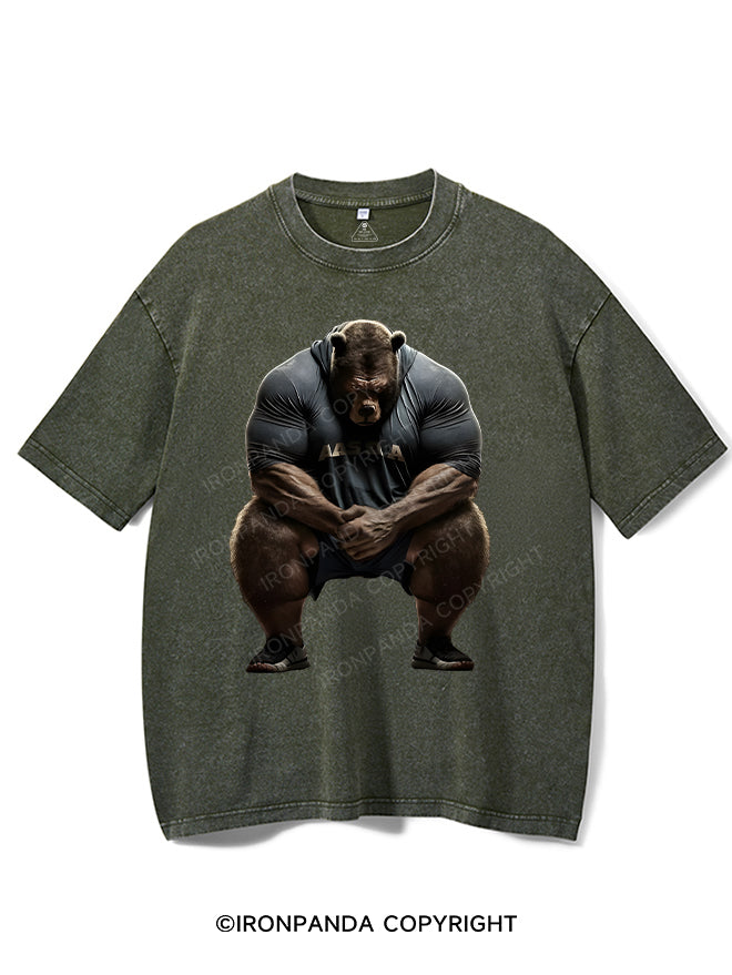 I'm Not Here To Talk Washed Gym Shirt