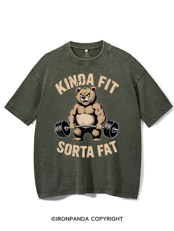 KINDA FIT SORTA FAT Washed Gym Shirt