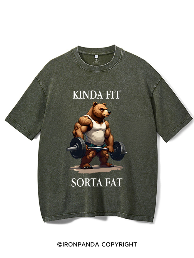 KINDA FIT SORTA FAT Washed Gym Shirt