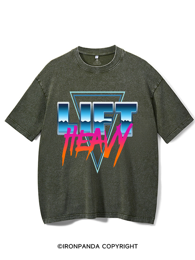 Lift Heavy Washed Gym Shirt