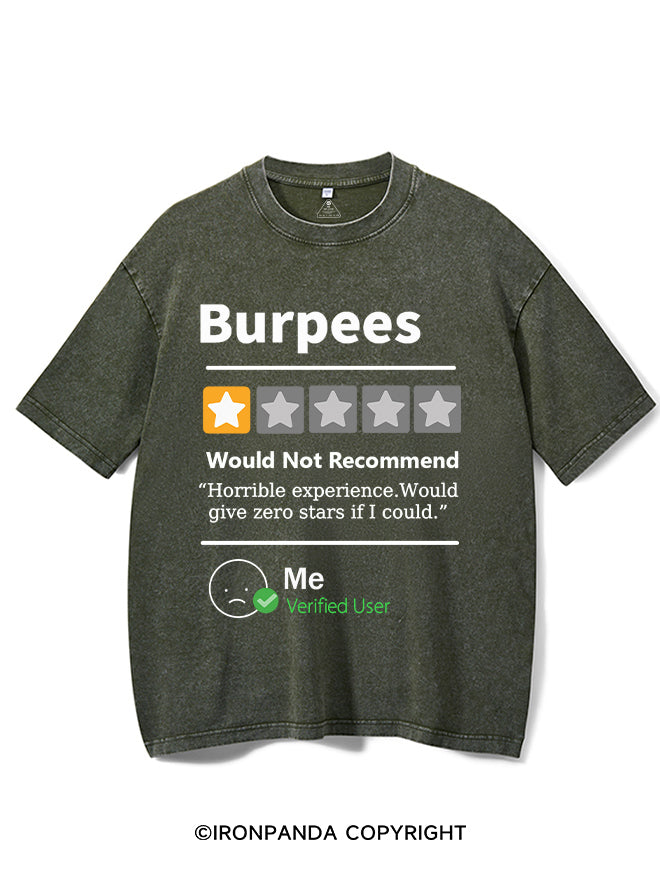 BURPEES REVIEWED Washed Gym Shirt