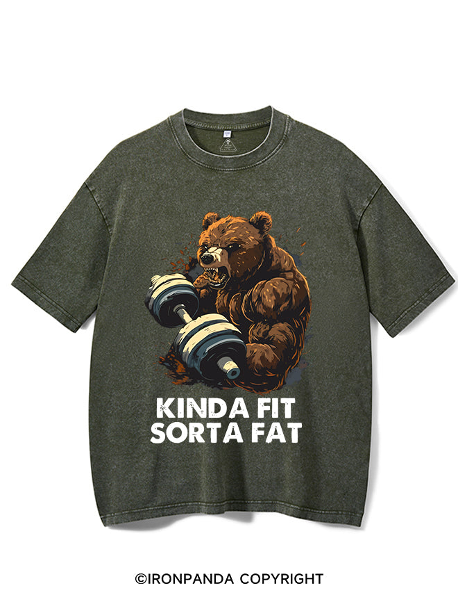 KINDA FIT SORTA FAT Washed Gym Shirt