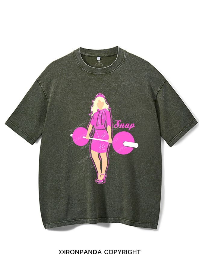 Barbell woman Vintage Gym Shirt