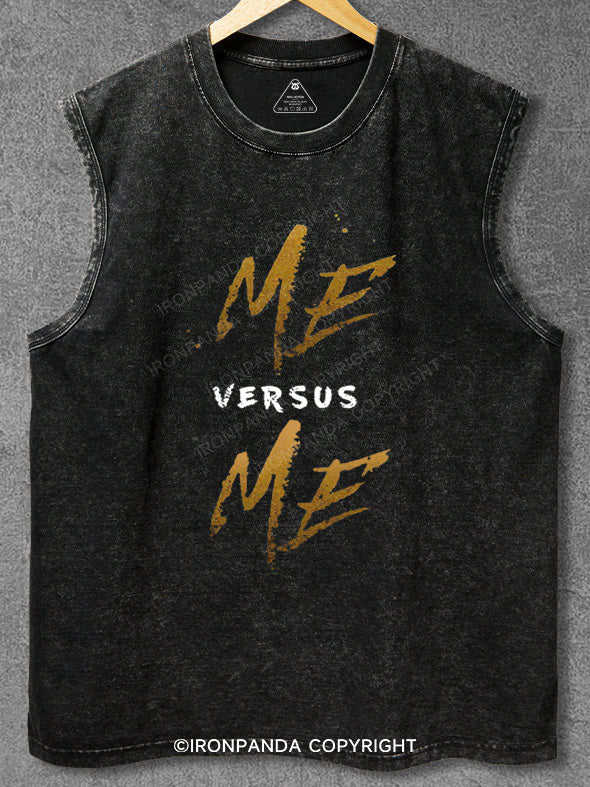 me vs me Washed Gym Tank