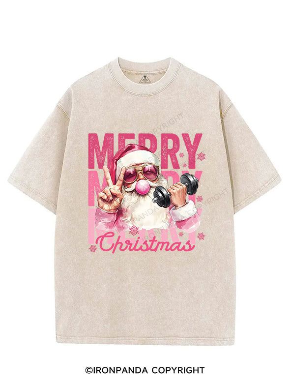 merry Christmas VINTAGE GYM SHIRT