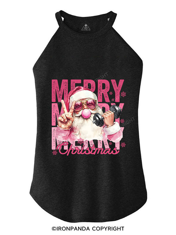merry Christmas ROCKER COTTON TANK