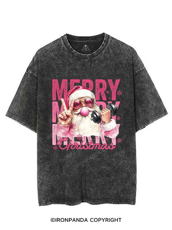 merry Christmas VINTAGE GYM SHIRT