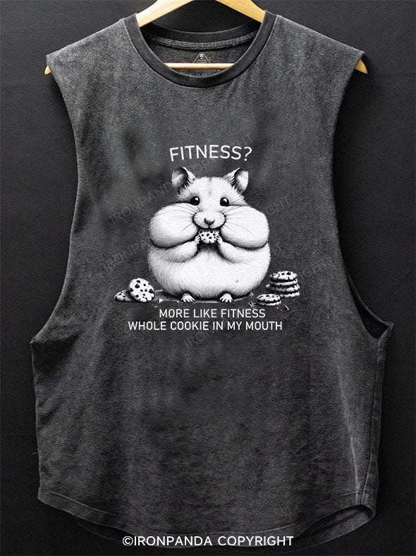 more like fitness whole cookie in my mouth SCOOP BOTTOM COTTON TANK