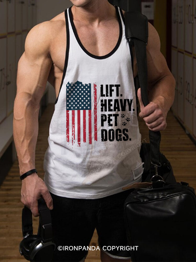 LIFT HEAVY. PET DOGS Stringer Gym Vest