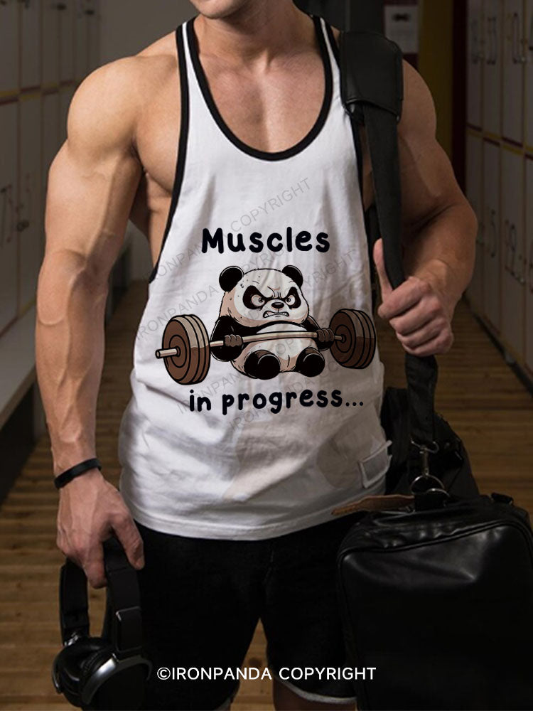 muscles in progress panda Stringer Gym Vest