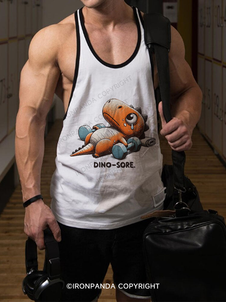 Dino-Sore After Workout Stringer Gym Vest