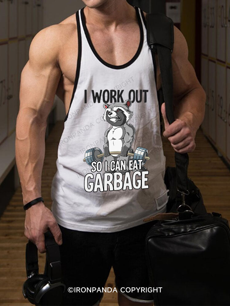 I workout so I can eat garbage Stringer Gym Vest