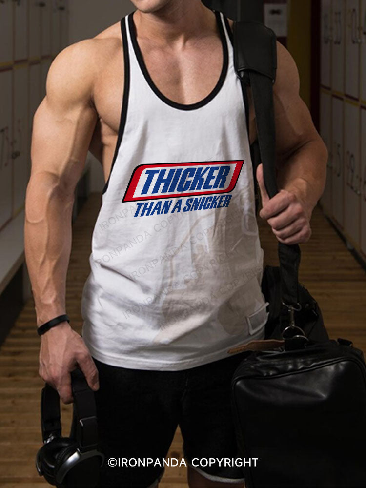 thicker than a snicker Stringer Gym Vest