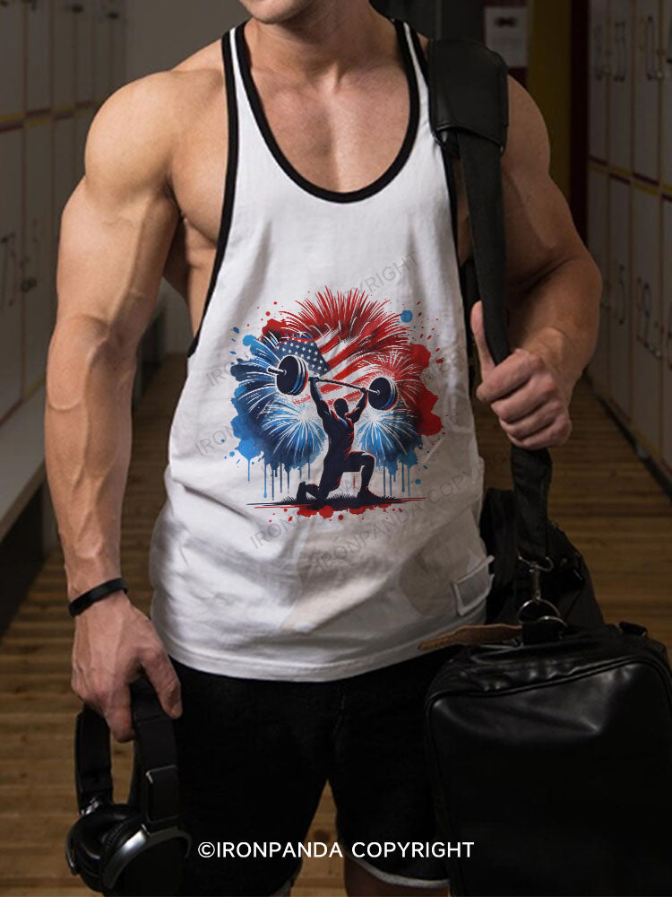 independence Day Stringer Gym Vest