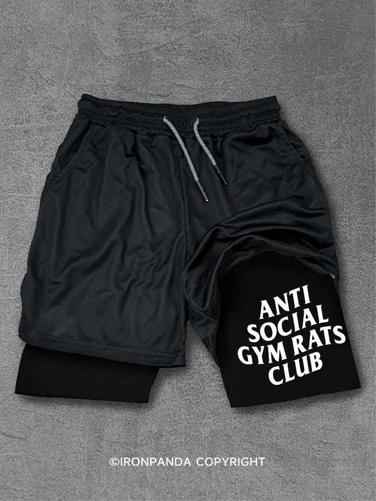 ANTI SOCIAL GYM RATS CLUB Performance Training Shorts