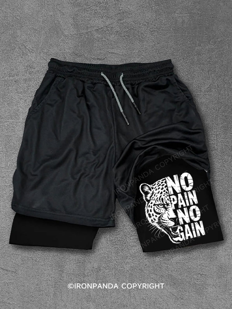 NO PAIN NO GAIN Performance Training Shorts