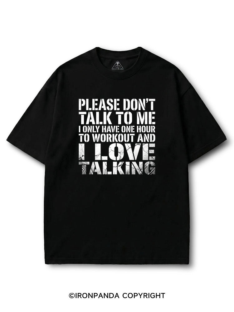 Please Don’t Talk To Me I Love Talking COTTON PUMP COVER