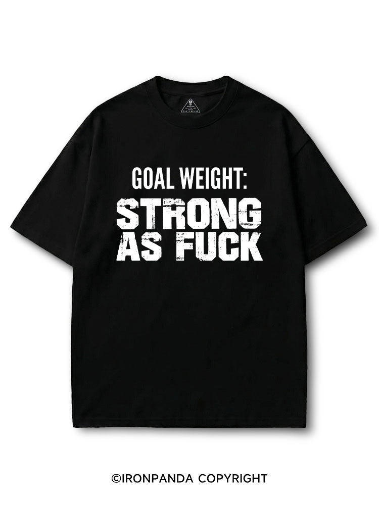 Goal Weight Strong As F*  COTTON PUMP COVER