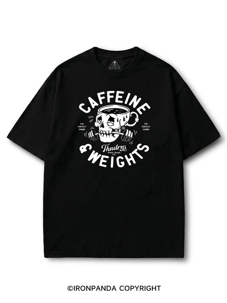 Caffeine And Weights Skull COTTON PUMP COVER