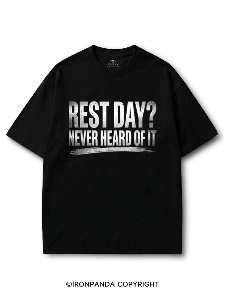 Rest Day Never Heard Of It COTTON PUMP COVER